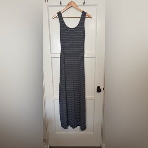 Merona Navy Blue Striped Maxi Dress - Size XS Xsmall